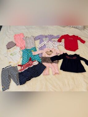 NB to 6m Baby Girl’s Bundle Outfits.